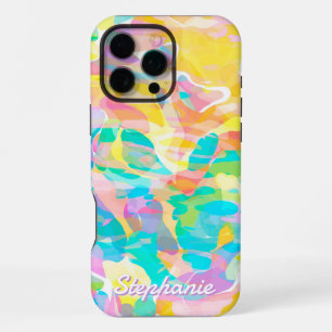 Coque iPhone 16 Pro Max Jaune pastel abstrait de jonquille