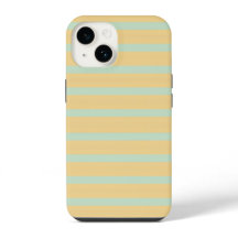 Jaune pastel Vert menthe rayé Motif Rétro