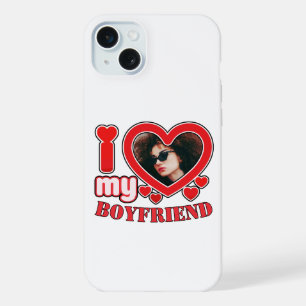 Coque iPhone 15 Plus J'Coeur Mon Petit-Ami Personnalisé