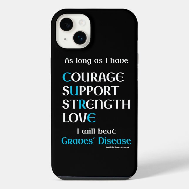 Coque iPhone Je Battrai...Graves' (Verso)