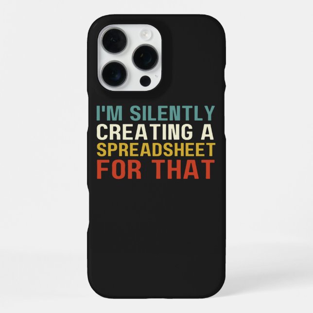 Coque iPhone Je crée silencieusement un tableau pour ça, amusan (Verso)