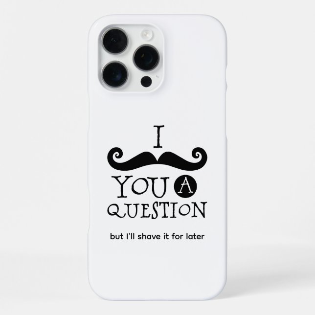 Coque iPhone Je Dois Vous Poser Une Question (Verso)