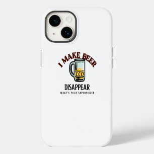 Coque Pour iPhone 14 Je fais disparaître la bière, quel est votre super