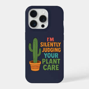 Coque iPhone 15 Pro Je juge silencieusement vos soins aux plantes amat