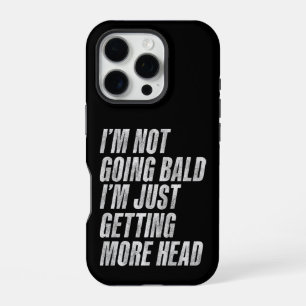 Coque iPhone 16 Pro Je ne deviens pas chauve, j'ai juste plus de tête
