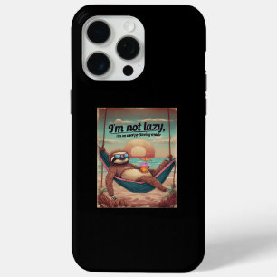 Coque iPhone 15 Pro Max Je ne suis pas paresseux, je suis en mode économie
