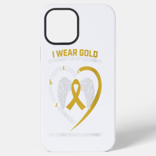 Coque iPhone 12 Pro Max Je Porte De L'or En Mémoire De Petit-Fils Cadeau D