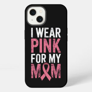 Etui iPhone 13 Je porte du rose pour la sensibilisation au cancer