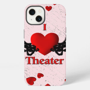 Etui iPhone 13 Je suis amoureux du théâtre rose