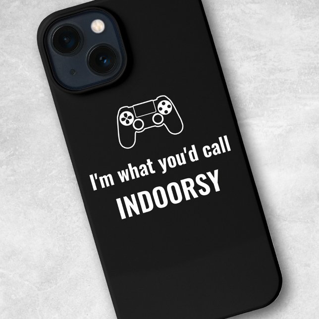 Coque iPhone Je suis ce que vous appelleriez Indoorsy - Gamer p (Créateur téléchargé)