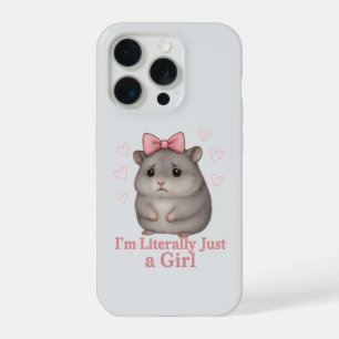 Coque iPhone 15 Pro Je suis littéralement juste une fille triste hamst