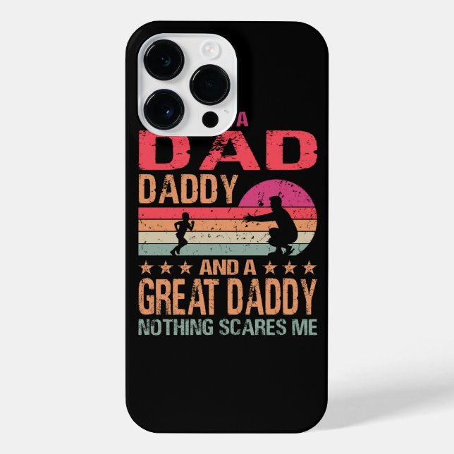 Coque iPhone Je suis papa papa papa papa et un grand papa rien  (Verso)