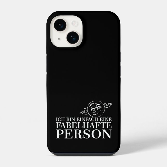 Coque iPhone Je suis simplement une personne fabuleuse ! (Verso)