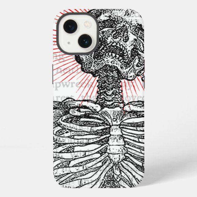 Coque iPhone Je suis squelette (Verso)