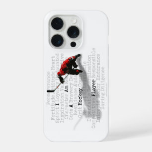 Coque iPhone 15 Pro Je suis un joueur de hockey