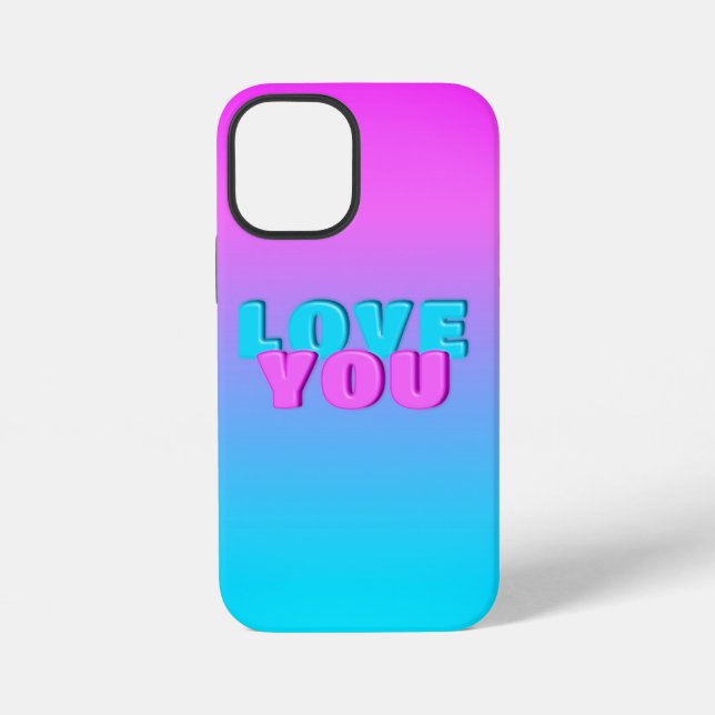 Coque iPhone je t'aime (Verso)