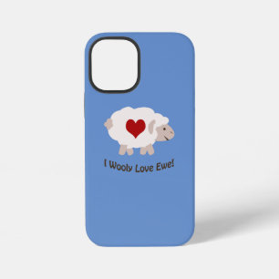 Coque iPhone 12 Mini Je t'aime laineux !