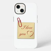 Je t'aime - Note romantique - Boîtier Case-Mate po