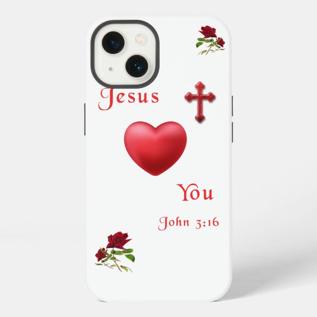Coque iPhone Jean 3:16 (Verso)