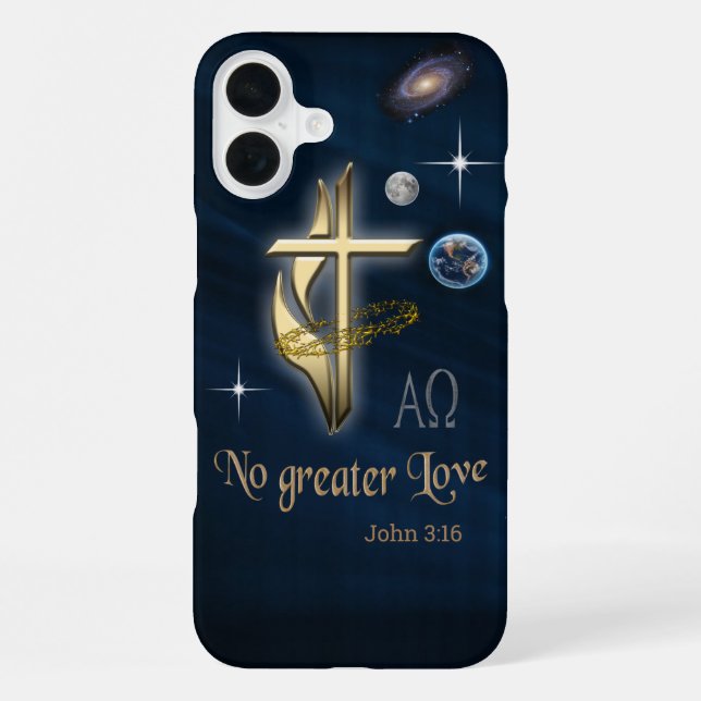 Coque iPhone Jean 3:16 (Verso)