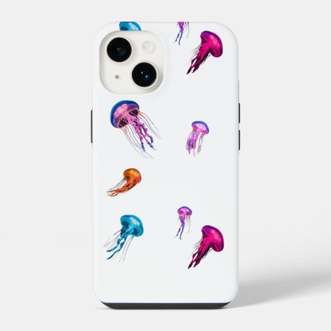 Coque iPhone jellyfish cover phone (Verso)