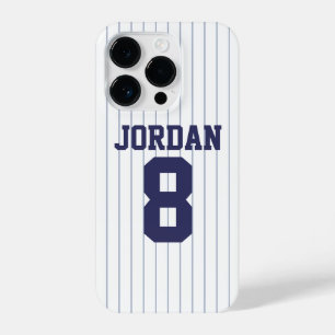 Coque Pour iPhone 14 Plus Jersey de baseball avec nom et numéro personnalisé