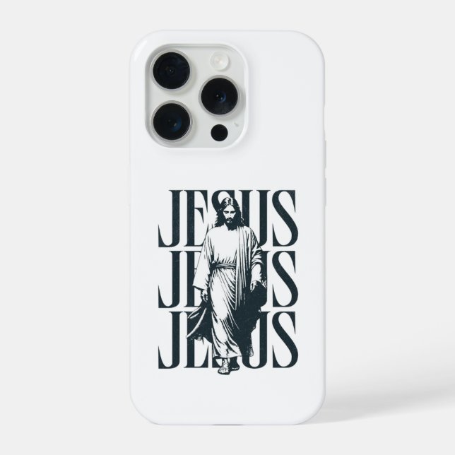 Coque iPhone Jesus Christ Walking (Verso)