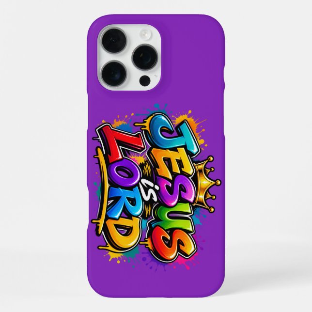 Coque iPhone Jésus est Seigneur (Verso)