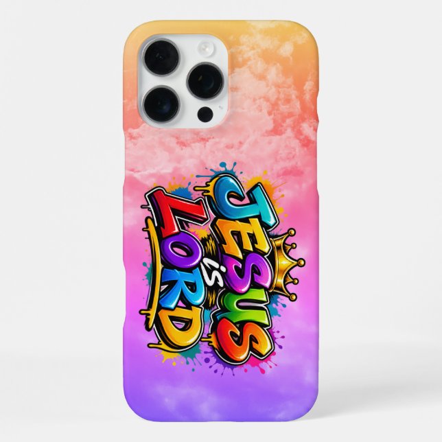 Coque iPhone Jésus est Seigneur (Verso)