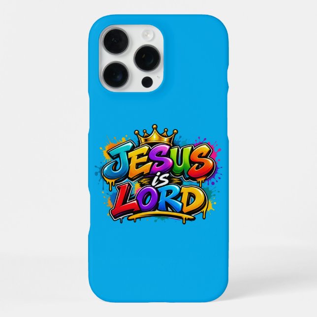 Coque iPhone Jésus est Seigneur (Verso)