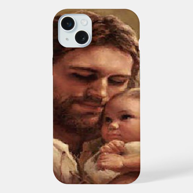Coque iPhone Jésus et enfant (Verso)