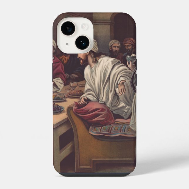Coque iPhone Jésus oint à Béthanie (Verso)