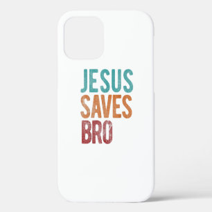Coque iPhone 12 Jésus Sauve Frère Chrétien Religieux Jésus