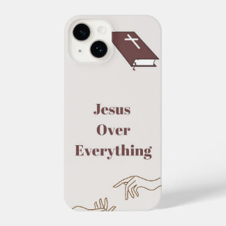 Coque Pour iPhone 14 "Jésus sur tout" IPhone 14 cas de téléphone
