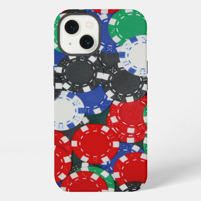 Coque iPhone jetons de poker (Verso)