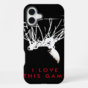 Coque iPhone 16 Plus Jeu de basket-ball Pop Art Love
