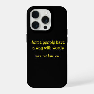 Coque iPhone 15 Pro Jeu de mots drôle : Une histoire de deux phrases
