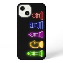 Jeu d'échecs Neon Lumières Noir