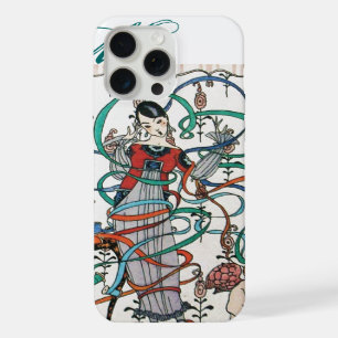 COQUE iPhone 15 PRO MAX JEUNE FILLE, COLORÉE DES ESPACES DE RIBBON, CUPID