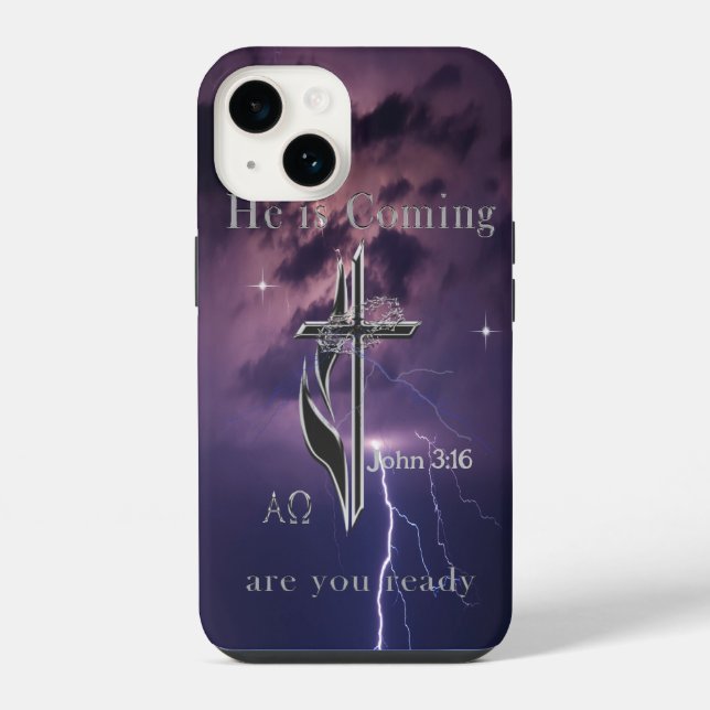 Coque iPhone John 3:16 (Verso)