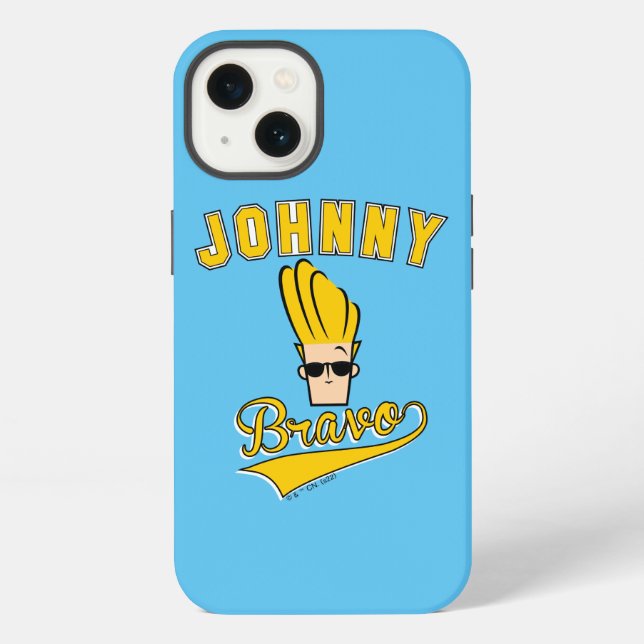 Coque iPhone Johnny Bravo Collegiate Graphic (Verso)