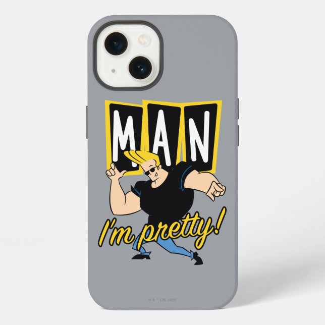 Coque iPhone Johnny Bravo - Man I'm Pretty (Verso)