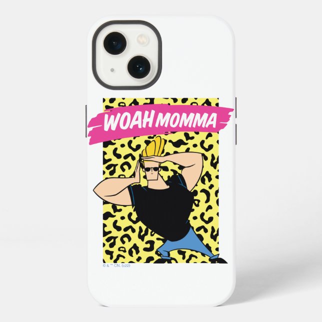 Coque iPhone Johnny Bravo - Woah Momma (Verso)