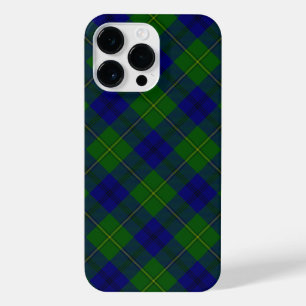 Coque Pour Pour iPhone 14 Pro Max Johnstone tartan bleu vert plaid