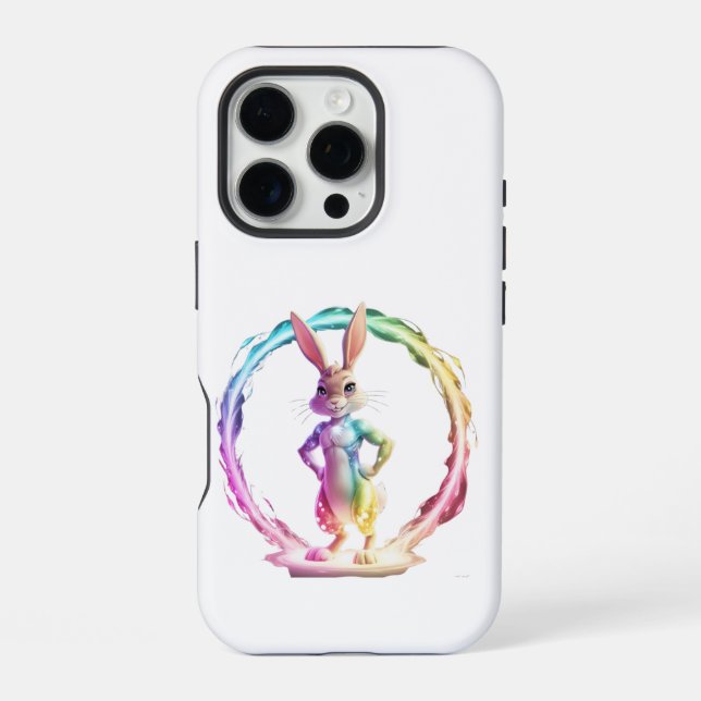 Coque iPhone Joie de Vivre de Lapin Enjoué (Verso)