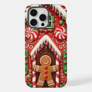 Coque iPhone 15 Pro Max Joli bonhomme et maison en pain d'épice fantaisist