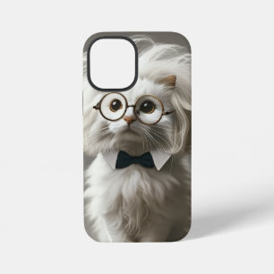 Coque iPhone 12 Mini Joli Chat Blanc – Personnalisé