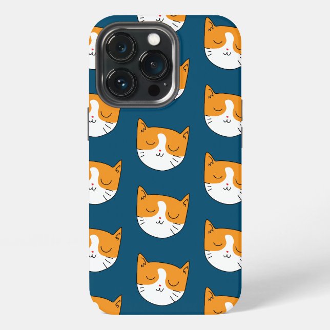 Coque iPhone Joli chat endormi  (Dos)