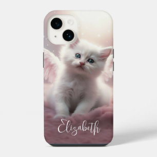 Coque Pour iPhone 14 Joli Chaton Rose