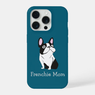 Coque iPhone 15 Pro Joli chiot, bleu foncé moyen